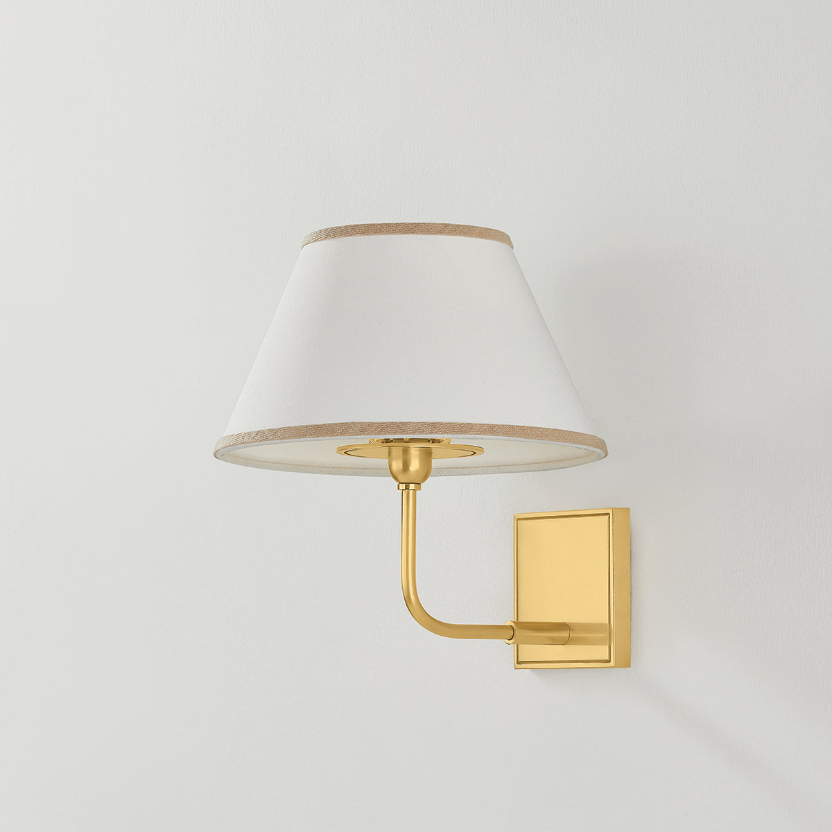 Hudson Valley Durland Wall Sconce in Aged Brass, alternate view 1