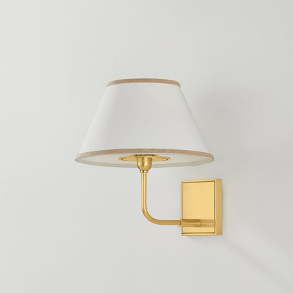 Hudson Valley Durland Wall Sconce in Aged Brass, alternate view 1