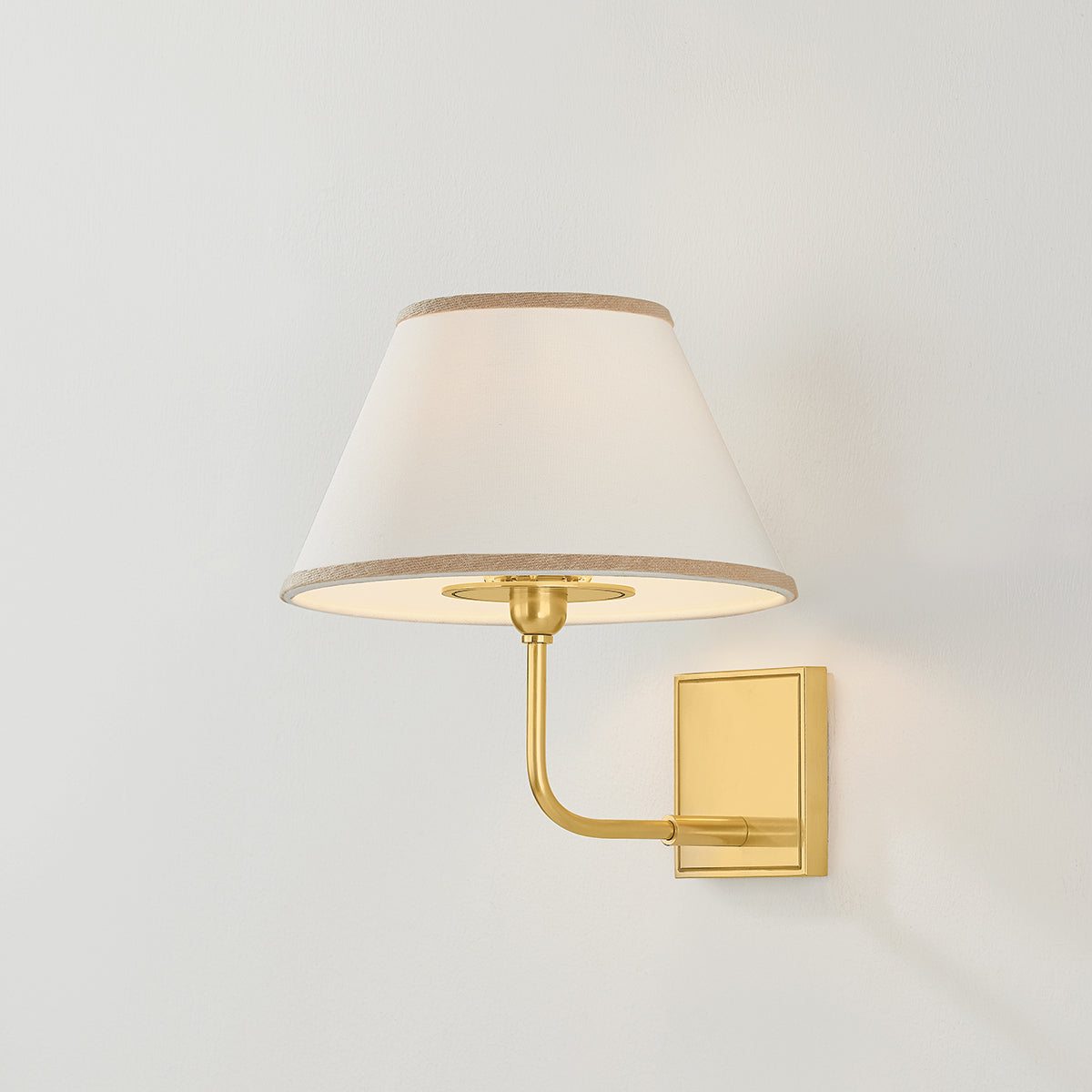 Hudson Valley Durland Wall Sconce in Aged Brass, alternate view 2