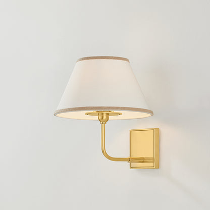 Hudson Valley Durland Wall Sconce in Aged Brass, alternate view 2