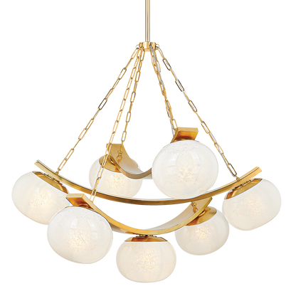 Hudson Valley Duxbury 7-Light Chandelier Aged Brass