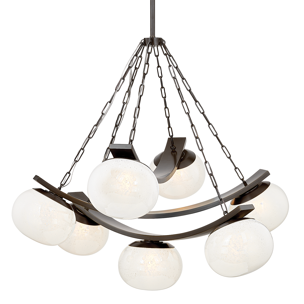 Hudson Valley Duxbury 7-Light Chandelier Distressed Bronze