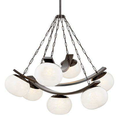 Hudson Valley Duxbury 7-Light Chandelier Distressed Bronze