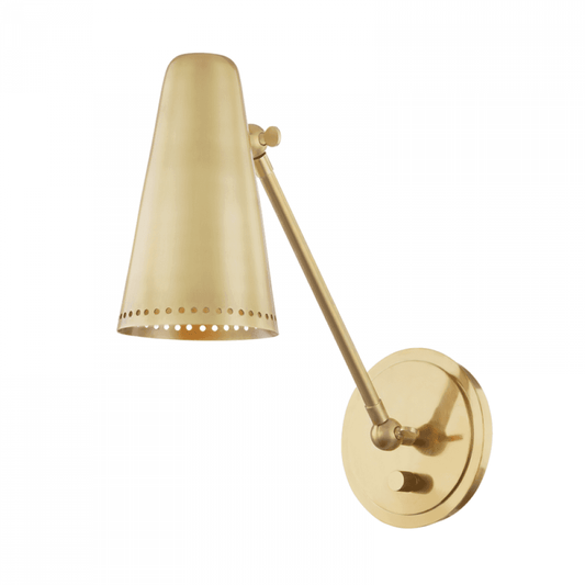 Hudson Valley Easley Wall Sconce Aged Brass