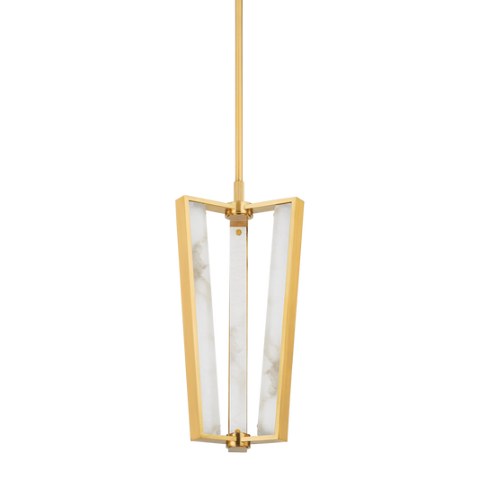 Hudson Valley Edgemere 3-Light Pendant Aged Brass