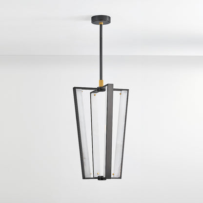 Hudson Valley Edgemere 4-Light Pendant in Aged Brass, alternate view 1
