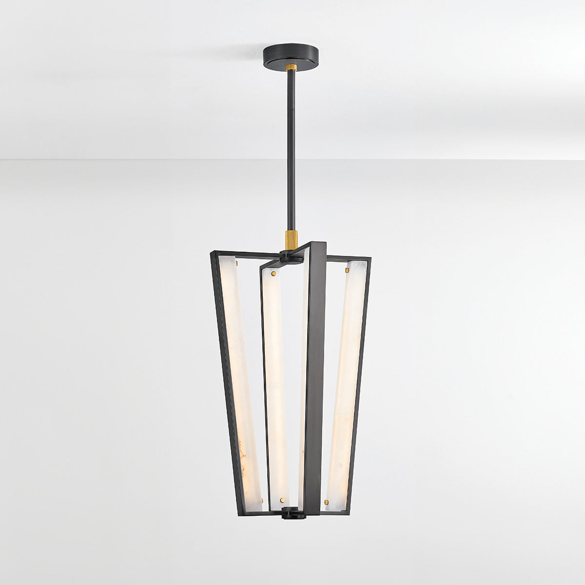 Hudson Valley Edgemere 4-Light Pendant in Aged Brass, alternate view 2
