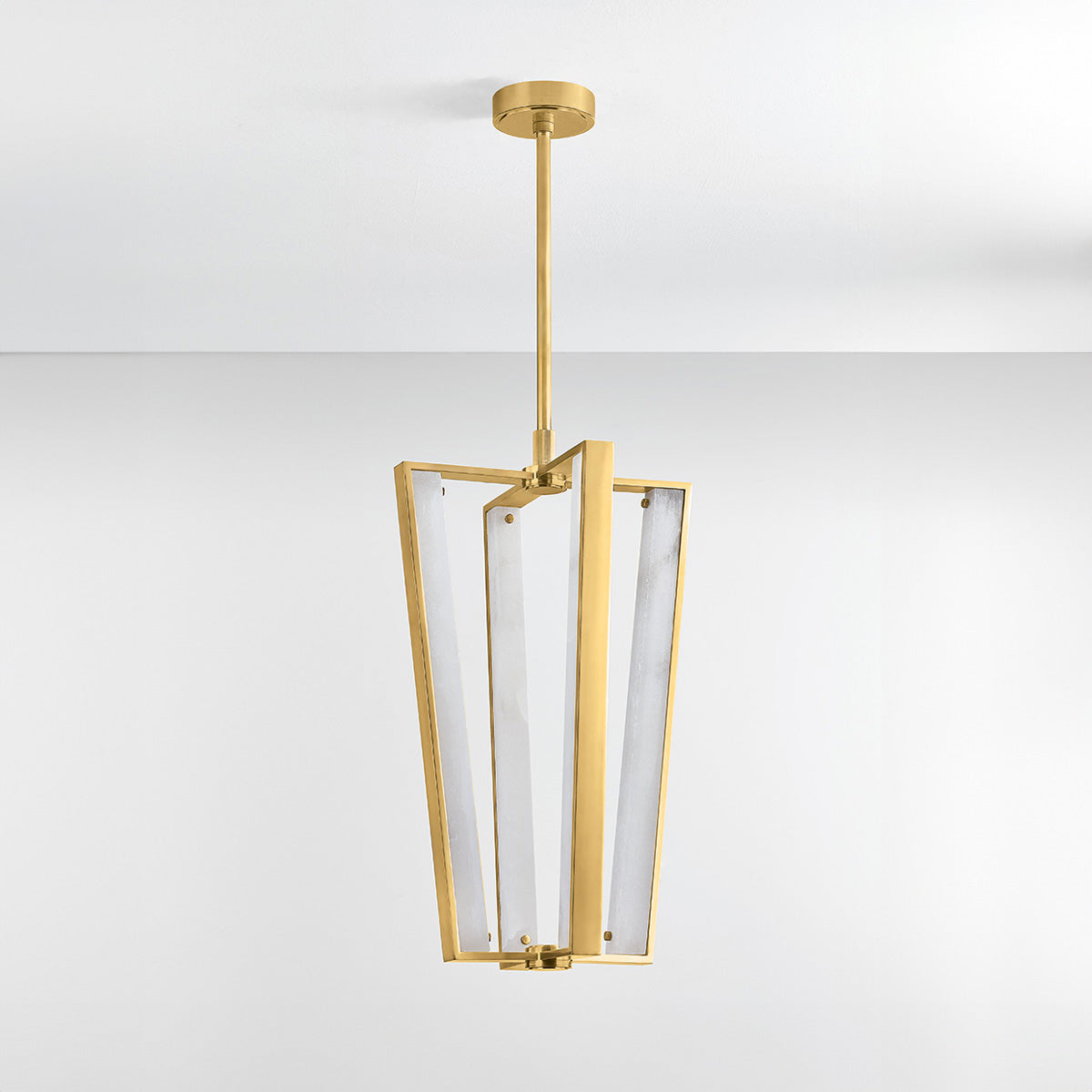 Hudson Valley Edgemere 4-Light Pendant in Aged Brass, alternate view 3