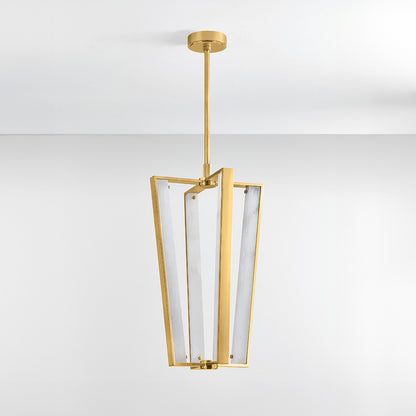 Hudson Valley Edgemere 4-Light Pendant in Aged Brass, alternate view 3