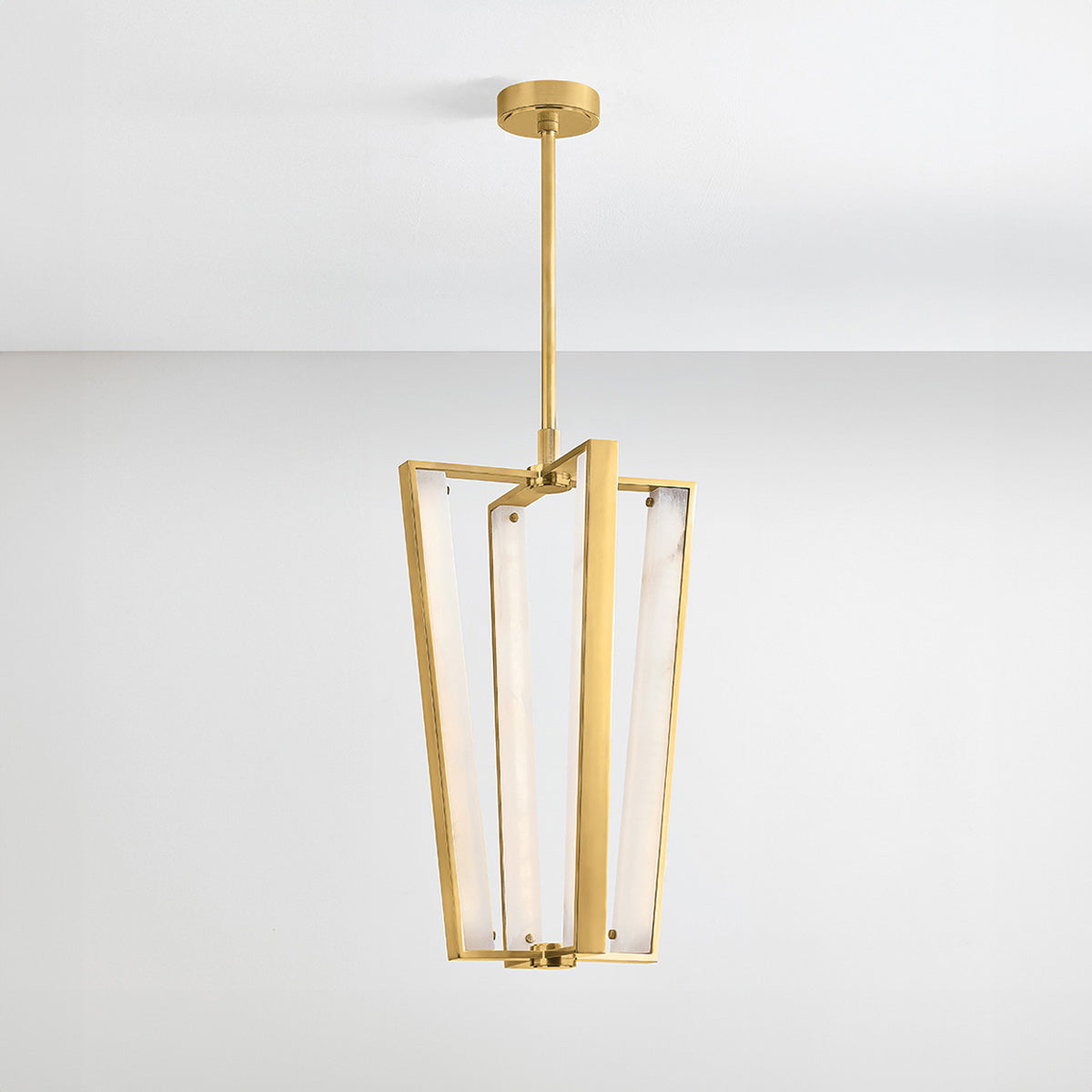 Hudson Valley Edgemere 4-Light Pendant in Aged Brass, alternate view 4