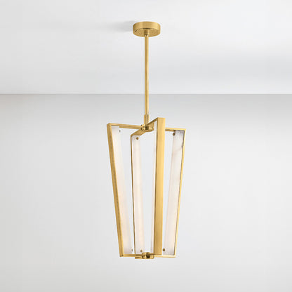 Hudson Valley Edgemere 4-Light Pendant in Aged Brass, alternate view 4