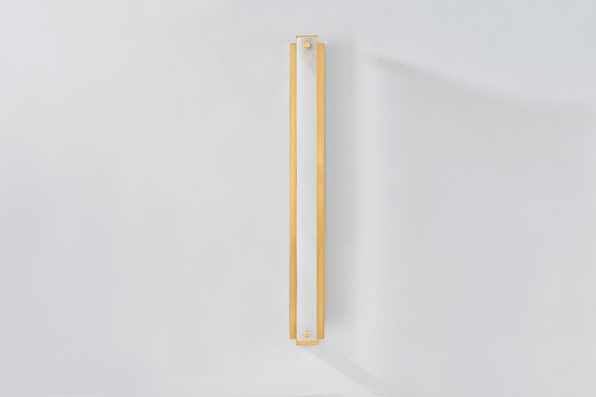 Hudson Valley Edgemere Wall Sconce Aged Brass detail view 3