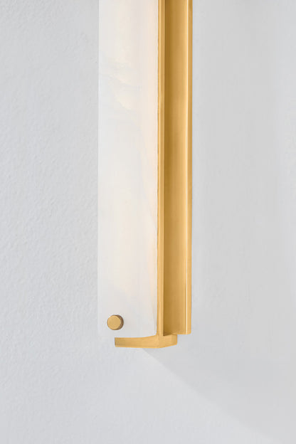 Hudson Valley Edgemere Wall Sconce Aged Brass detail view 4