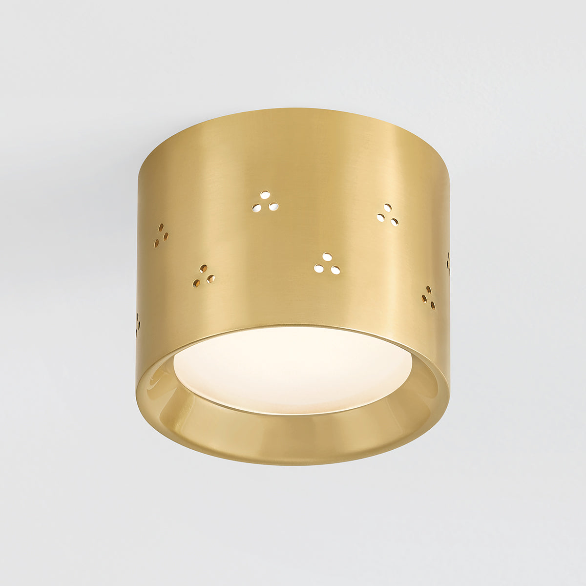 Hudson Valley Edisto Flush Mount in Aged Brass, alternate view 2