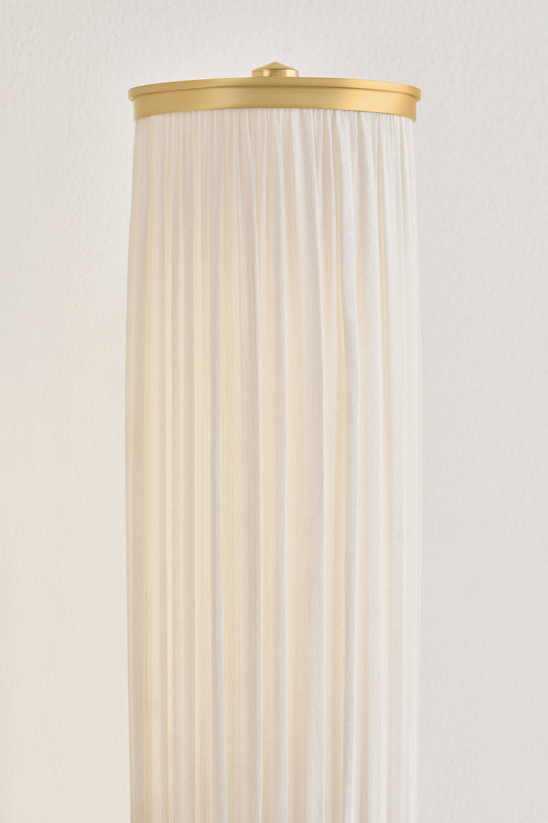 Hudson Valley Elaine 2-Light Wall Sconce in Aged Brass, room setting 2