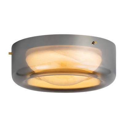 Hudson Valley Eldred Flush Mount Aged Brass