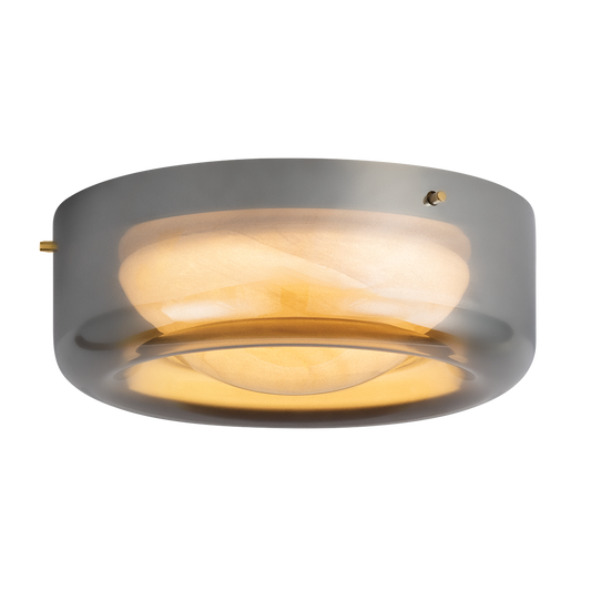 Hudson Valley Eldred Flush Mount Aged Brass