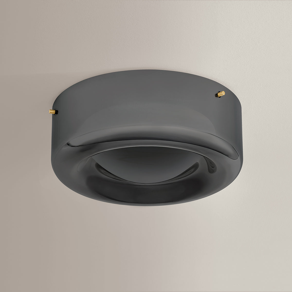 Hudson Valley Eldred Flush Mount in Aged Brass, alternate view 1