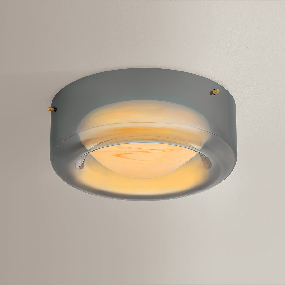 Hudson Valley Eldred Flush Mount in Aged Brass, alternate view 2