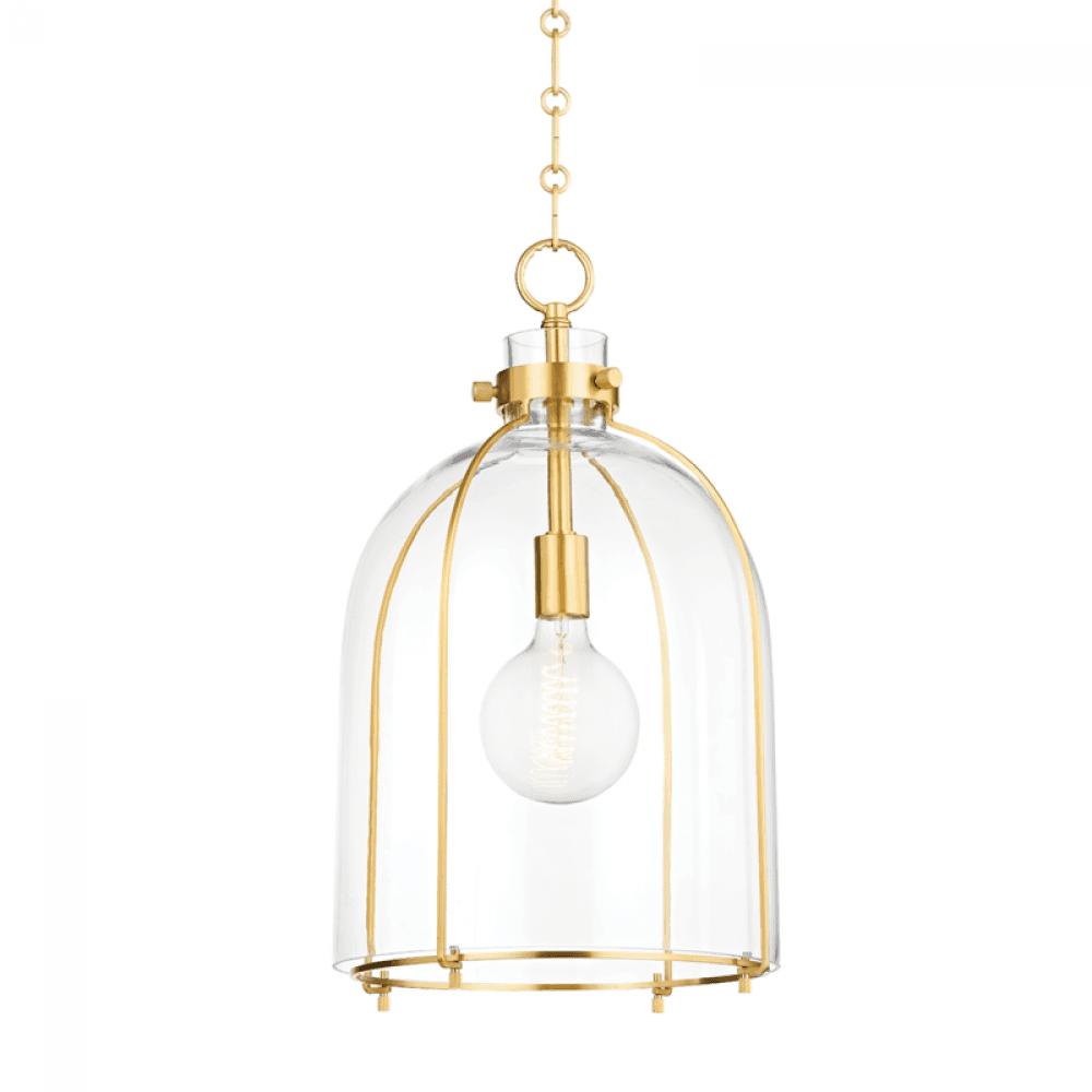 Hudson Valley Eldridge Pendant Aged Brass
