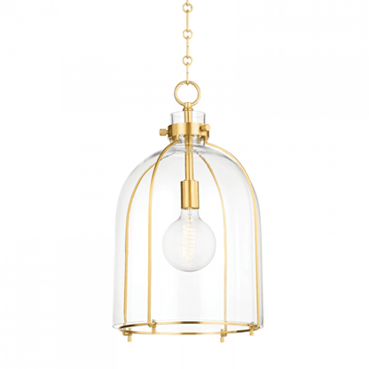 Hudson Valley Eldridge Pendant Aged Brass