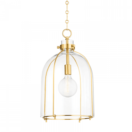 Hudson Valley Eldridge Pendant Aged Brass