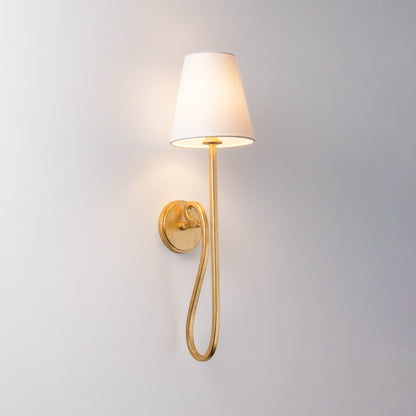 Hudson Valley Elmhurst Wall Sconce in Vintage Gold Leaf, alternate view 1
