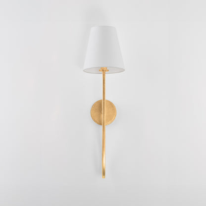 Hudson Valley Elmhurst Wall Sconce in Vintage Gold Leaf, alternate view 2