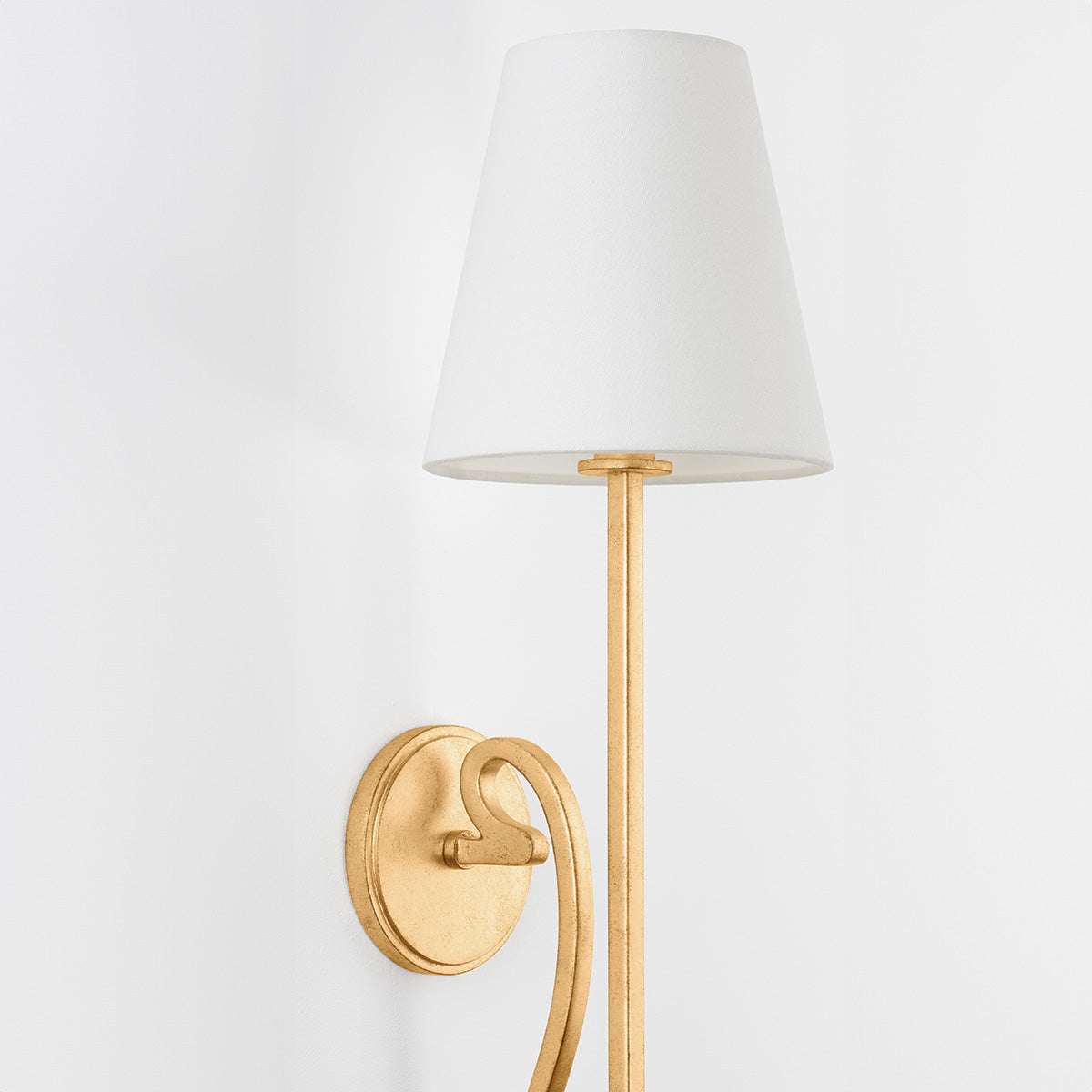 Hudson Valley Elmhurst Wall Sconce in Vintage Gold Leaf, alternate view 5