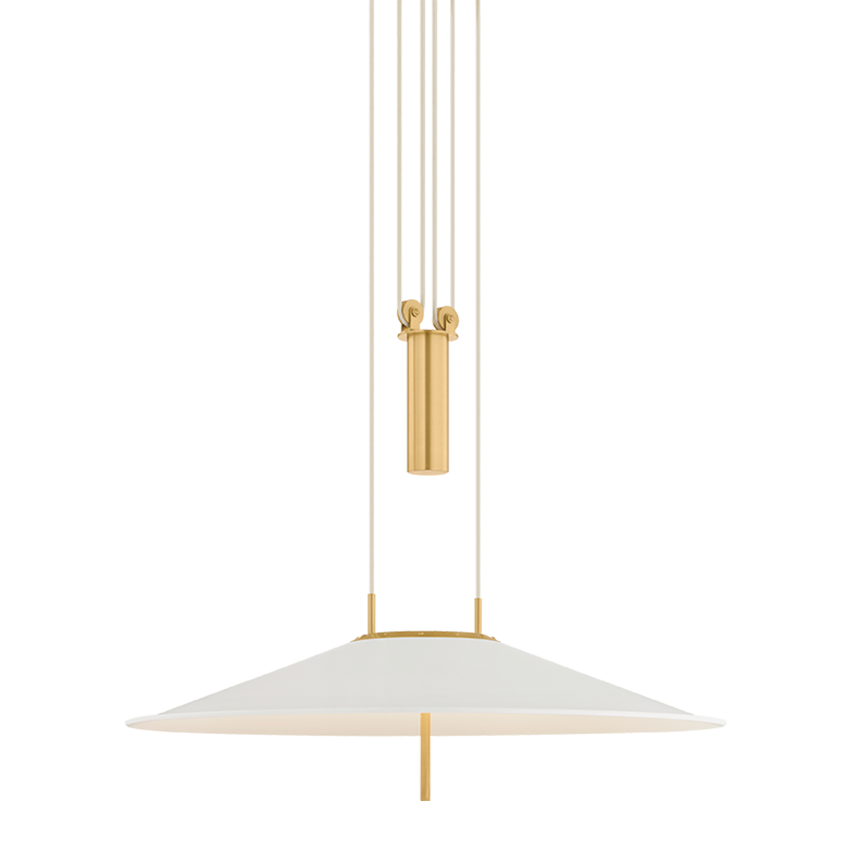 Hudson Valley Emmons Pendant Aged Brass