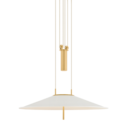 Hudson Valley Emmons Pendant Aged Brass