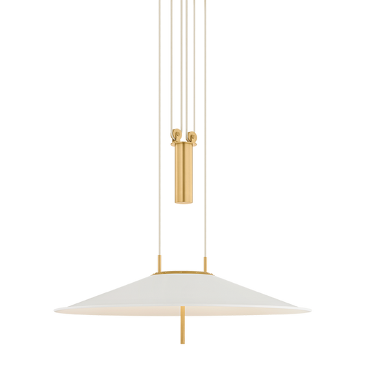 Hudson Valley Emmons Pendant Aged Brass