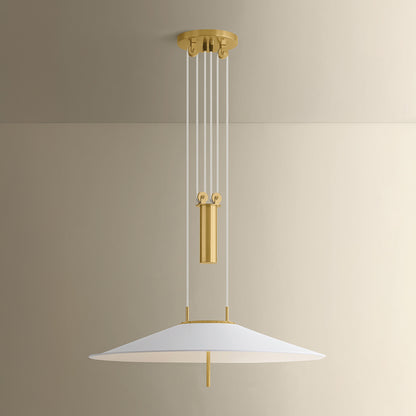 Hudson Valley Emmons Pendant in Aged Brass, alternate view 1