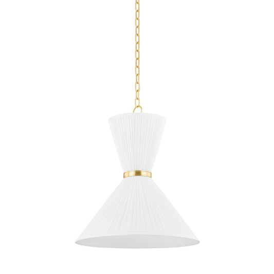 Hudson Valley Enid Pendant Aged Brass