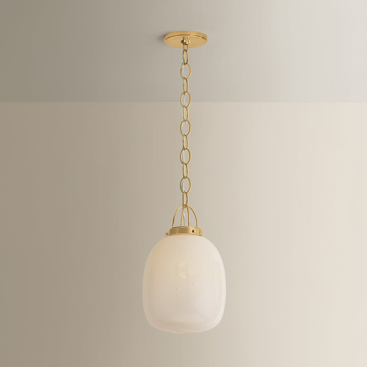 Hudson Valley Enosburg 11" Pendant in Aged Brass, alternate view 2