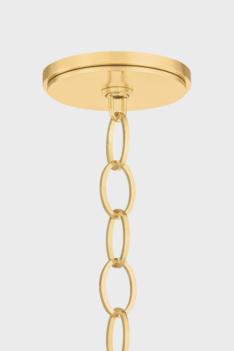 Hudson Valley Enosburg 11" Pendant in Aged Brass, room setting 1