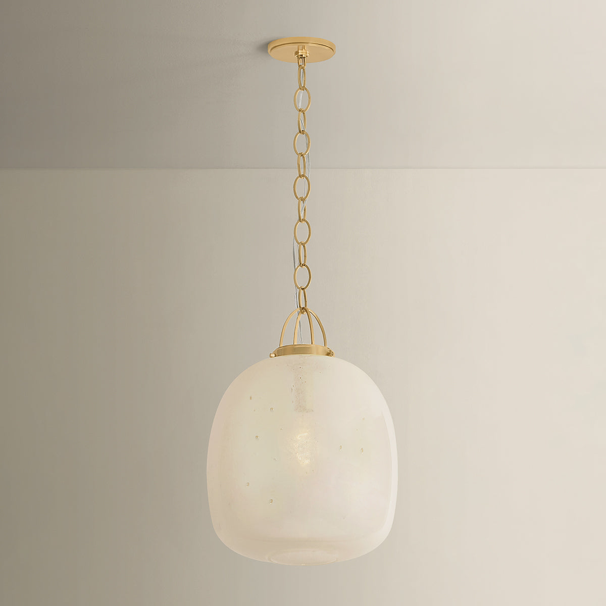 Hudson Valley Enosburg 16" Pendant in Aged Brass, alternate view 2