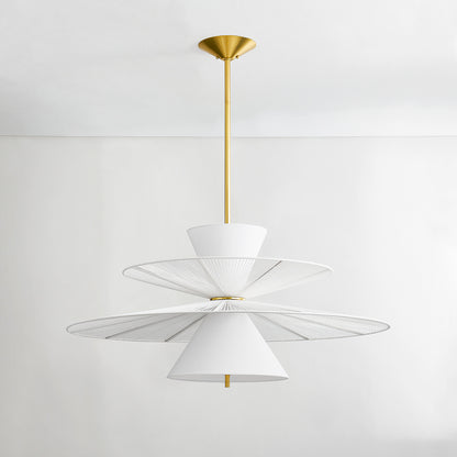 Hudson Valley Esperance 2-Light Chandelier in Aged Brass, alternate view 1