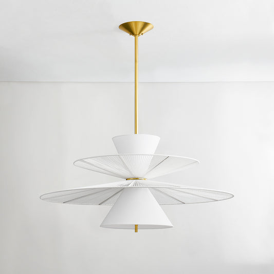Hudson Valley Esperance 2-Light Chandelier in Aged Brass, alternate view 1
