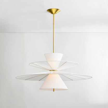 Hudson Valley Esperance 2-Light Chandelier in Aged Brass, alternate view 2
