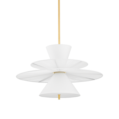 Hudson Valley Esperance 2-Light Pendant Aged Brass
