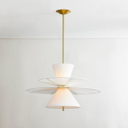 Hudson Valley Esperance 2-Light Pendant in Aged Brass, alternate view 2