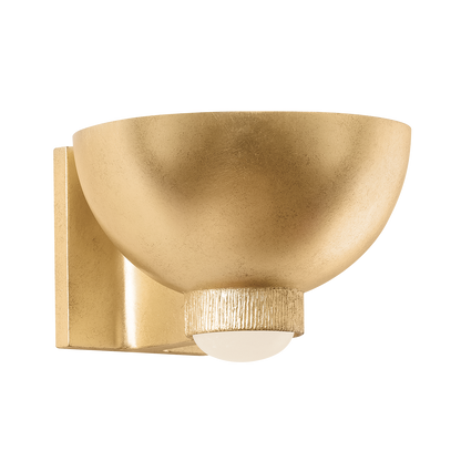 Hudson Valley Fairview Wall Sconce Vintage Gold Leaf