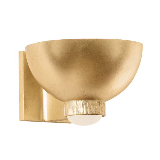 Hudson Valley Fairview Wall Sconce Vintage Gold Leaf