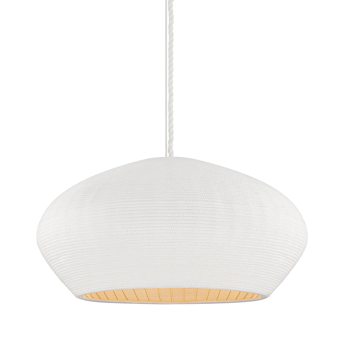 Hudson Valley Ferndale 36" Pendant Gesso White