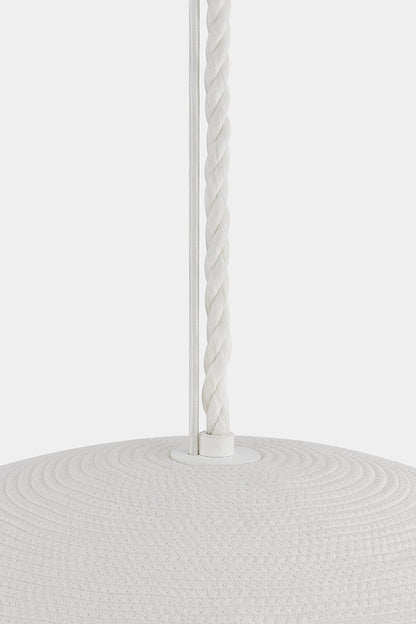 Hudson Valley Ferndale 36" Pendant in Gesso White, room setting 2