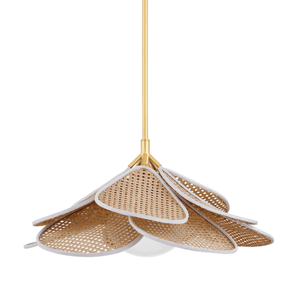 Hudson Valley Florina 28" Pendant Aged Brass