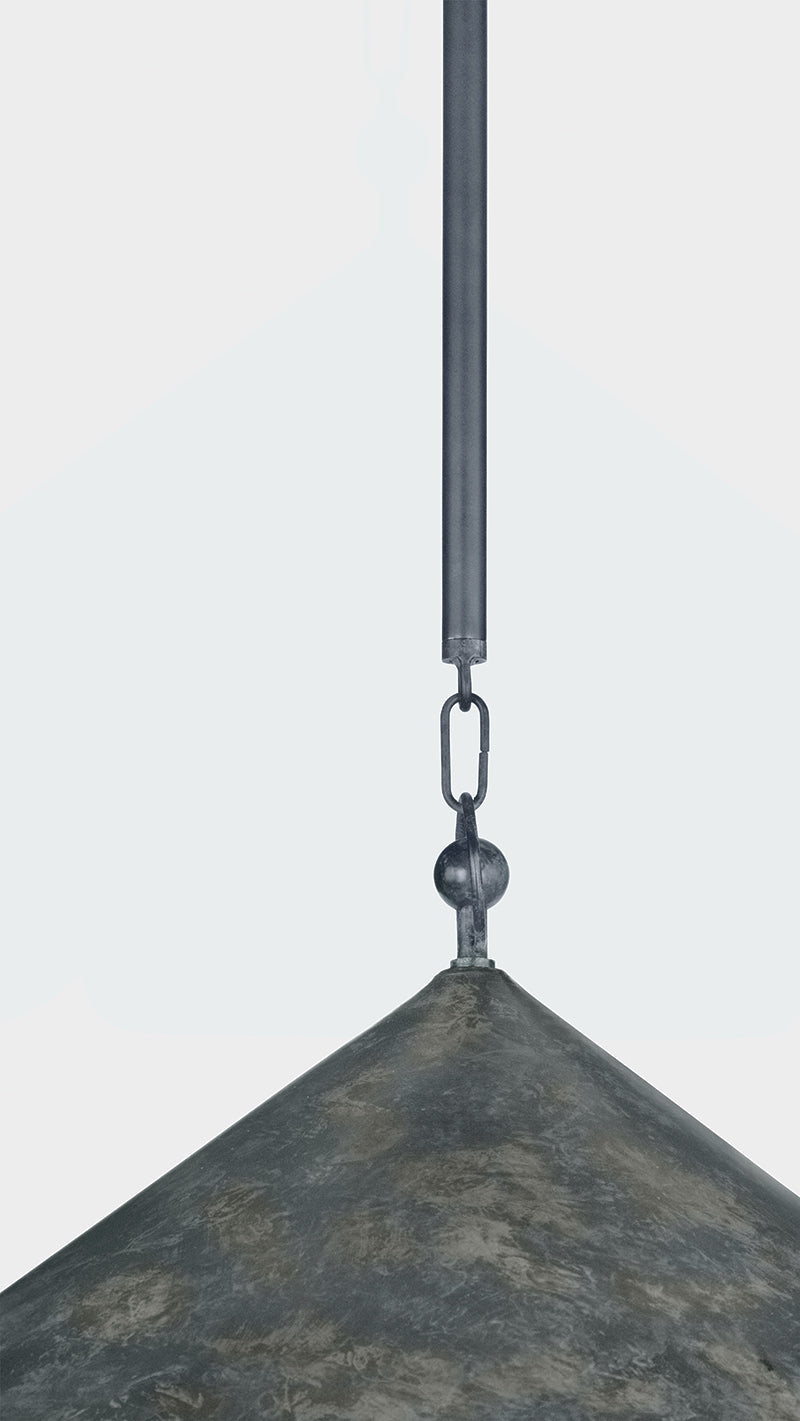 Hudson Valley Folly Beach 32" Pendant in Verdigris, room setting 3