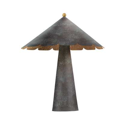 Hudson Valley Folly Beach Table Lamp Verdigris