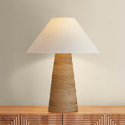 Hudson Valley Forest Heights Table Lamp in Aged Brass, alternate view 2